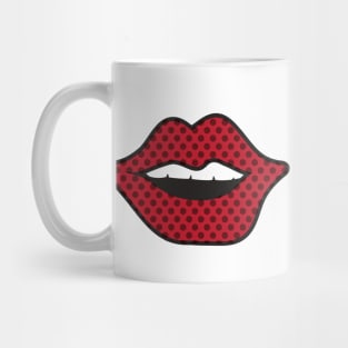 Pop Art Red Lips Mug